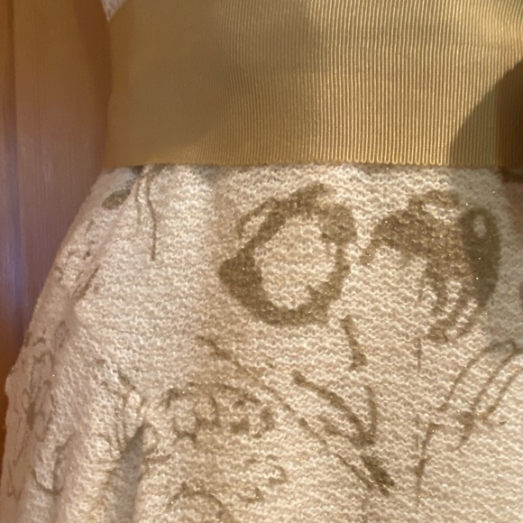 Anthropologie Jacquard Backless Cocktail Dress, Size 2 - Picture 3 of 9